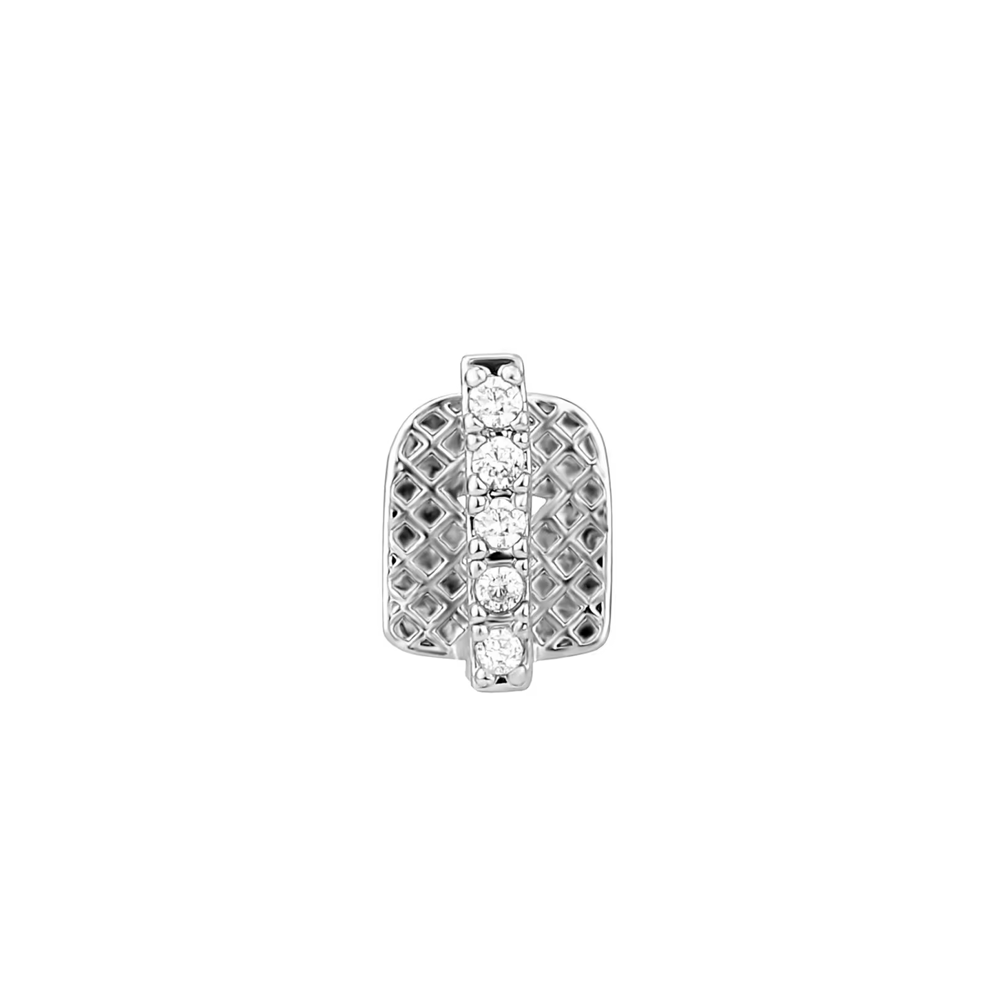 Plated Iced out streep tand