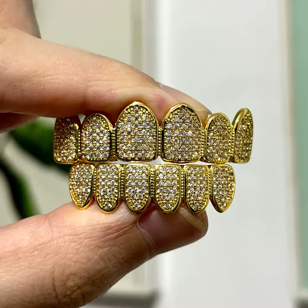 Plated Royal Diamanten Grillz Set