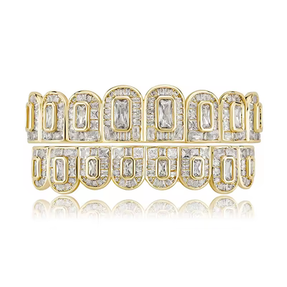 Premium Iced Out Baguette Grillz