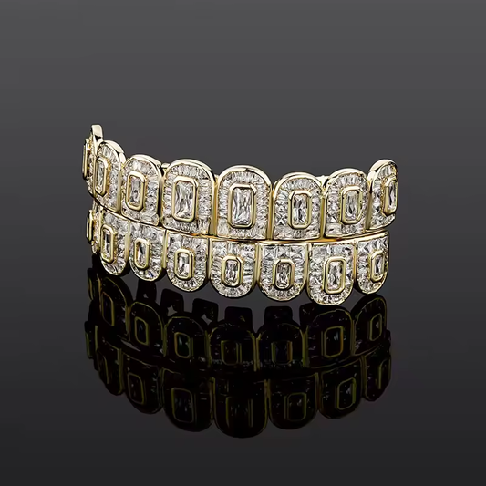 Premium Iced Out Baguette Grillz